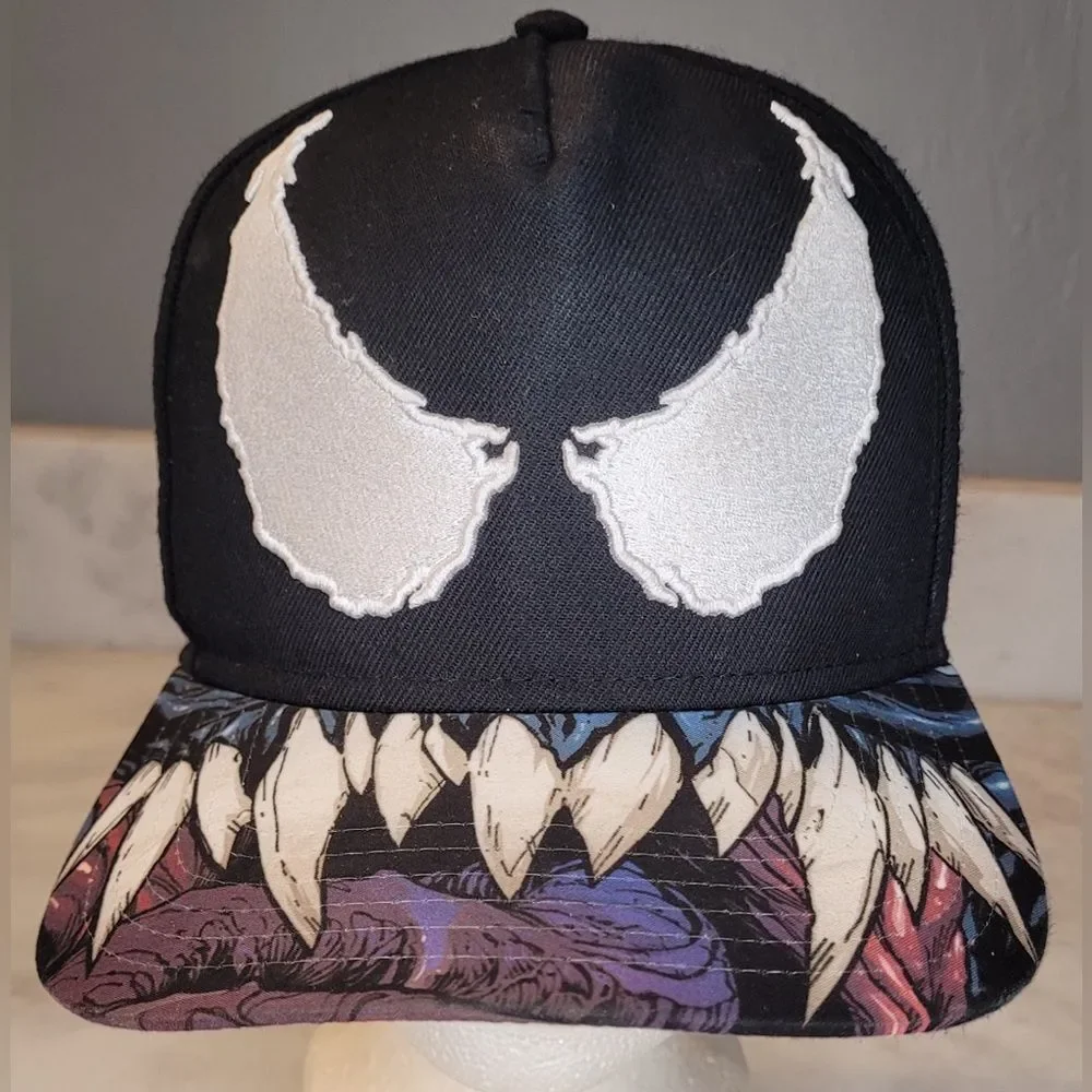 Marvel Bioworld Sublimated Venom Face Snapback Baseball Cap